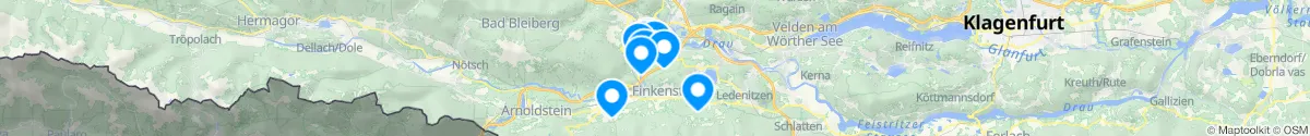 Map view for Pharmacies emergency services nearby Finkenstein am Faaker See (Villach (Land), Kärnten)